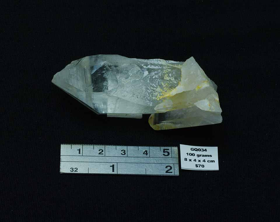 QUARTZ NATURAL CRYSTAL DOUBLE POINT GQ034