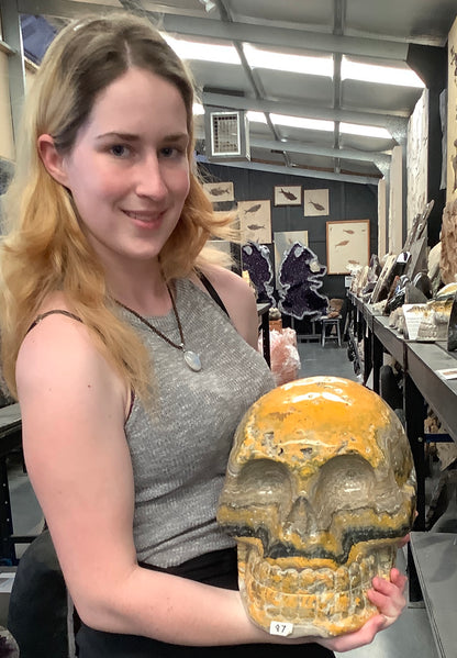 Bumblebee Skull Carving