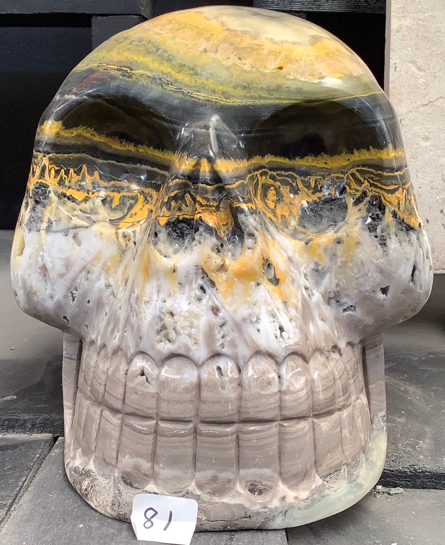 Bumblebee Skull Carving