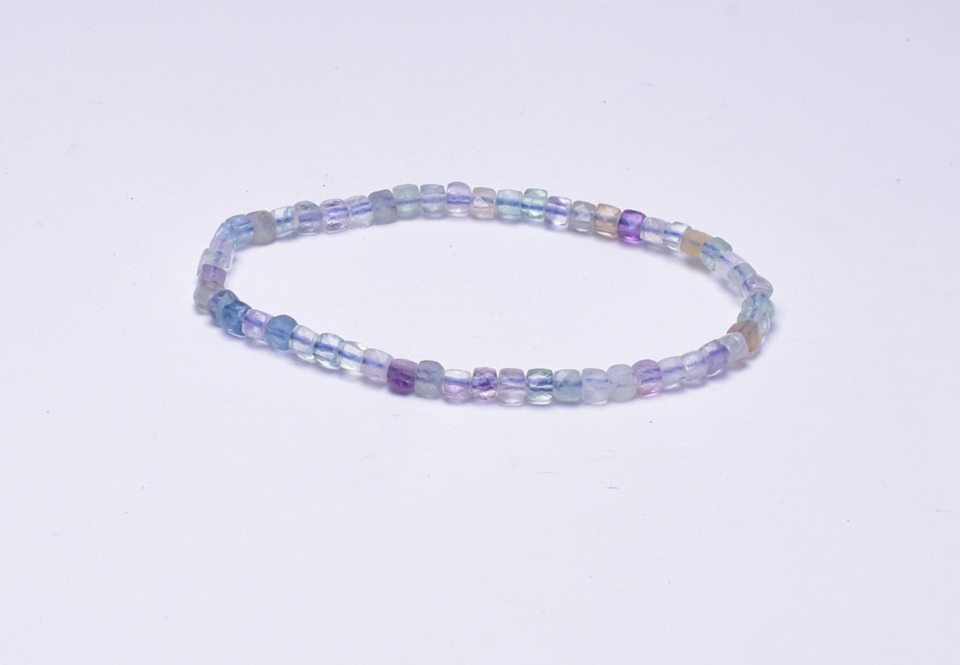 FLUORITE BEADED BRACELET J10