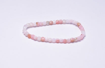 PINK OPAL BEADED BRACELET J18