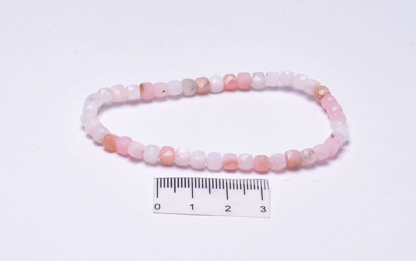 PINK OPAL BEADED BRACELET J18