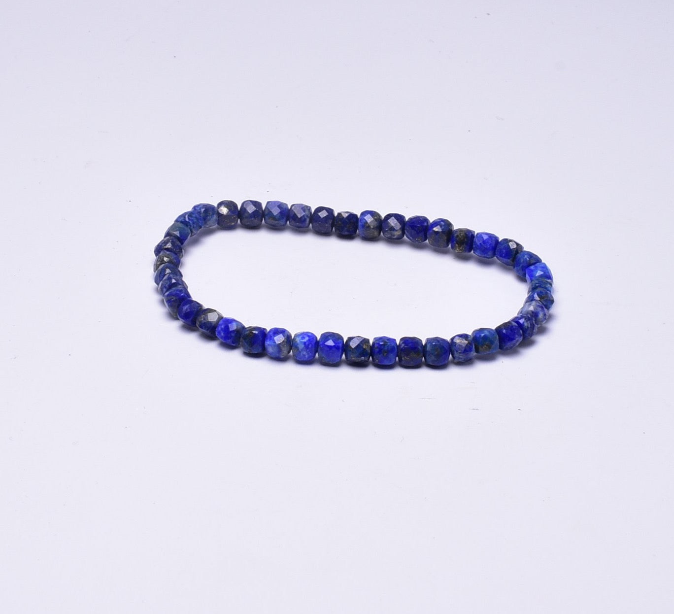 LAPIS LAZULI BEADED BRACELET J09