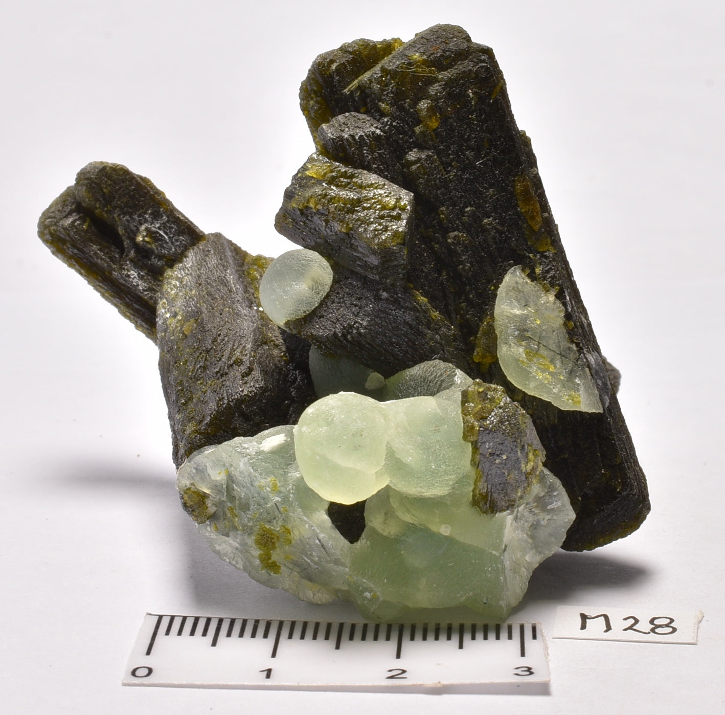 PREHNITE with EPIDOTE, Malawi, Africa M28