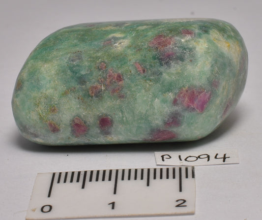 RUBY and FUCHSITE POLISHED CRYSTAL FREEFORM P1094