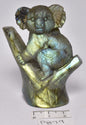 LABRADORITE CRYSTAL KOALA CARVING 7 cm P879