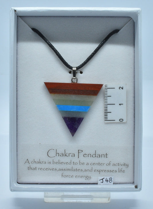 CHAKRA CRYSTAL PENDANT J186