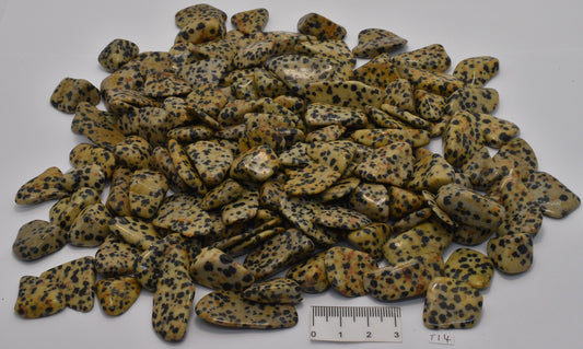 DALMATIAN JASPER POLISHED CRYSTAL TUMBLES 500g T14