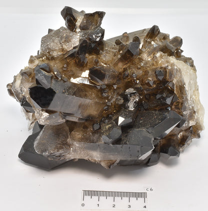 SMOKEY QUARTZ CRYSTAL POINT CLUSTER C6