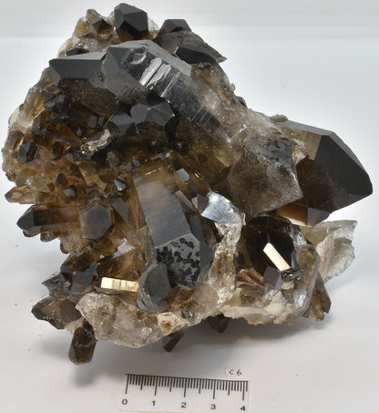 SMOKEY QUARTZ CRYSTAL POINT CLUSTER C6