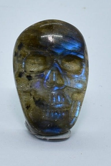 LABRADORITE SKULL CABACHON P442