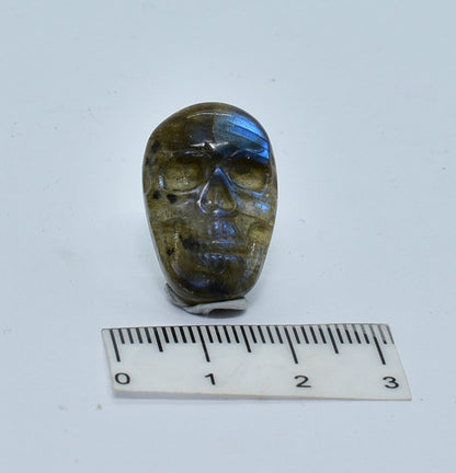 LABRADORITE SKULL CABACHON P442