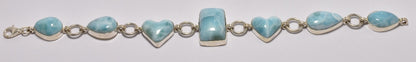 LARIMAR BRACELET set in Sterling Silver J52