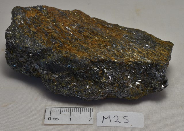 WOLLASTONITE on GALENA, Broken Hill NSW, Australia (M25)