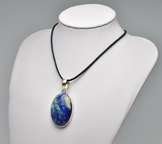 AZURITE & MALACHITE PENDANT J92