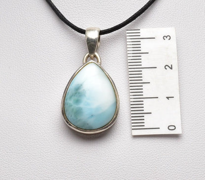 LARIMAR TEAR DROP PENDENT J75