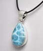 LARIMAR TEAR DROP PENDENT J69