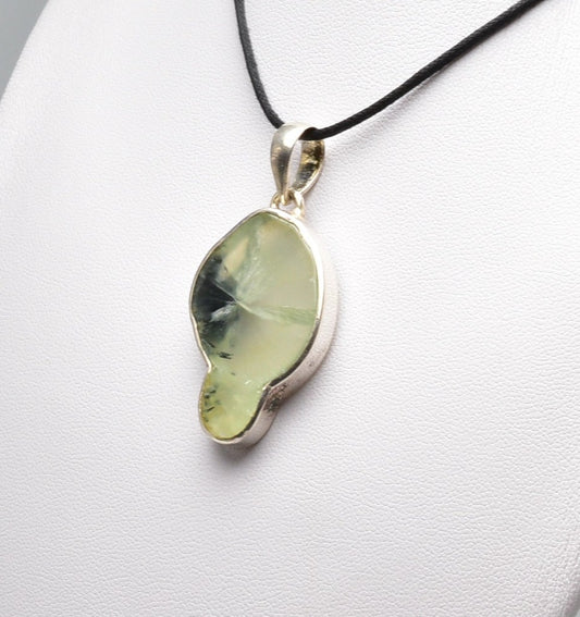 EPIDOTE IN PREHNITE PENDANT J111