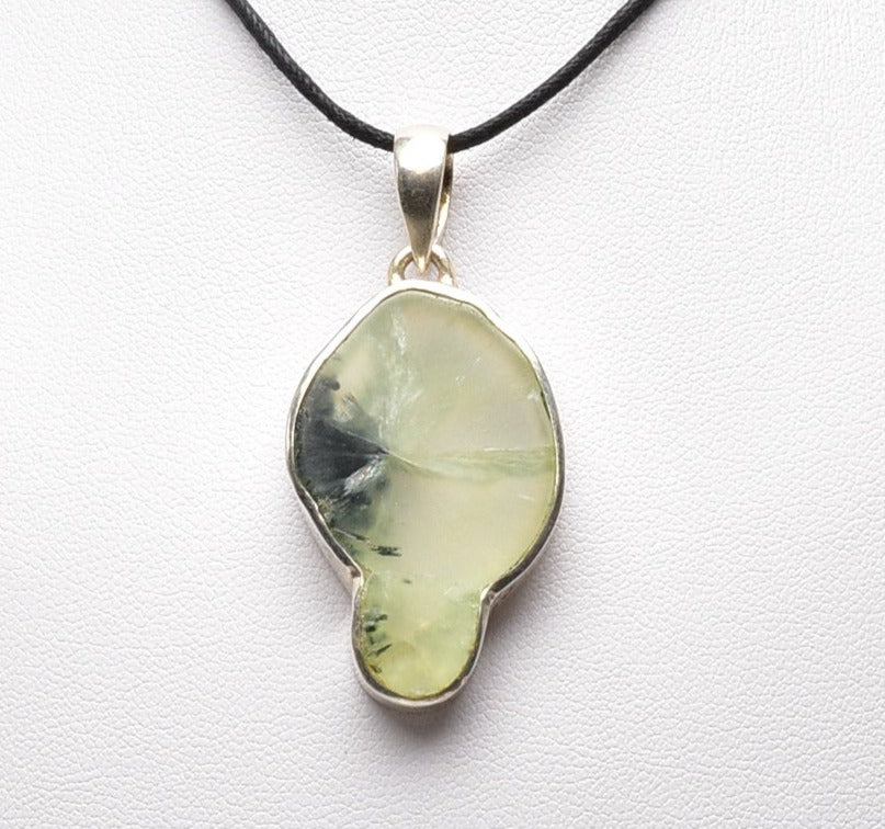 EPIDOTE IN PREHNITE PENDANT J111