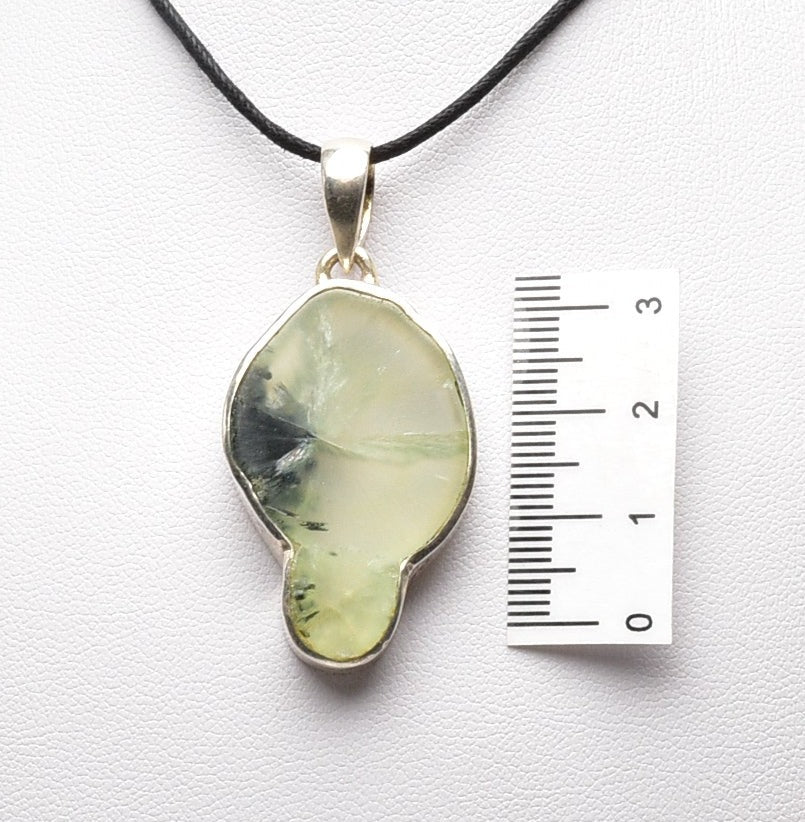 EPIDOTE IN PREHNITE PENDANT J111