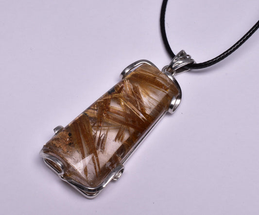 RUTILATED QUARTZ PENDANT J146