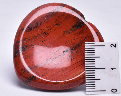 RED JASPER HEART WORRY STONE P523