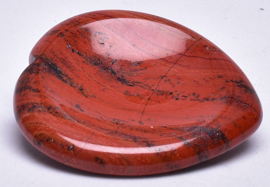 RED JASPER HEART WORRY STONE P523