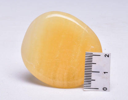 ORANGE CALCITE WORRY STONE P135