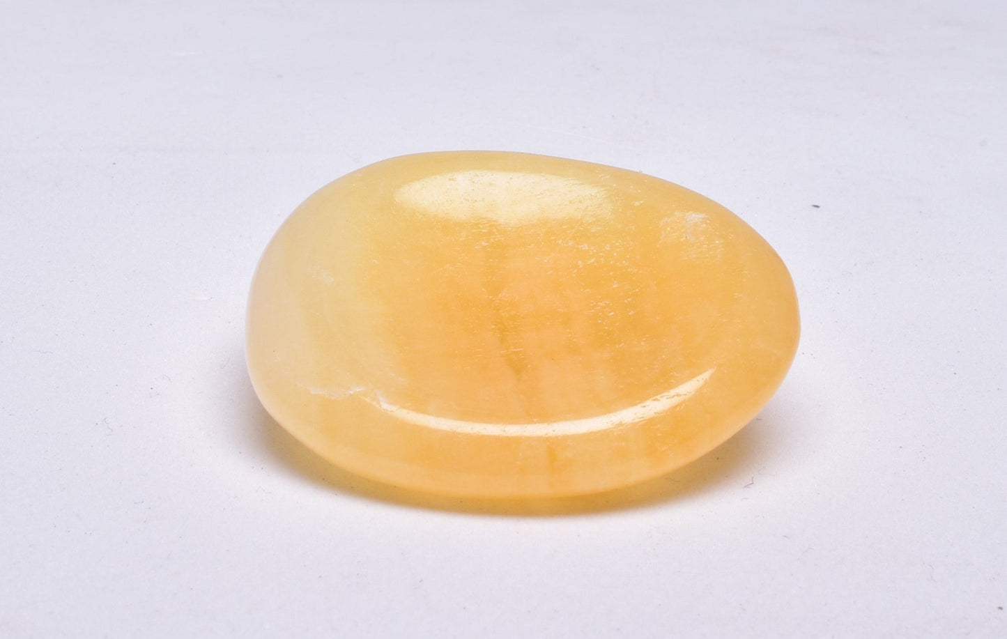 ORANGE CALCITE WORRY STONE P135