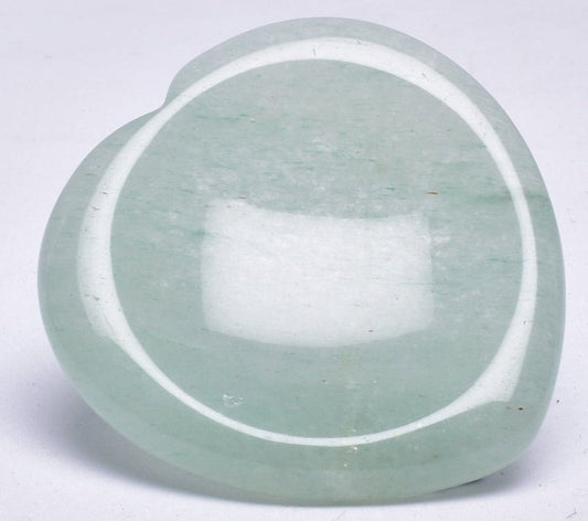 GREEN AVENTURINE HEART WORRY STONE P134