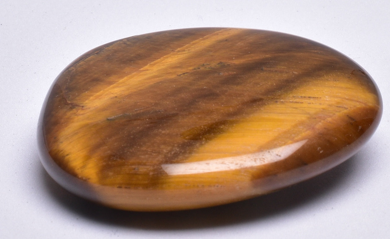 TIGER EYE POLISHED CRYSTAL PALM STONE P32