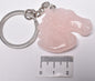 ROSE QUARTZ HORSE KEYRING P317