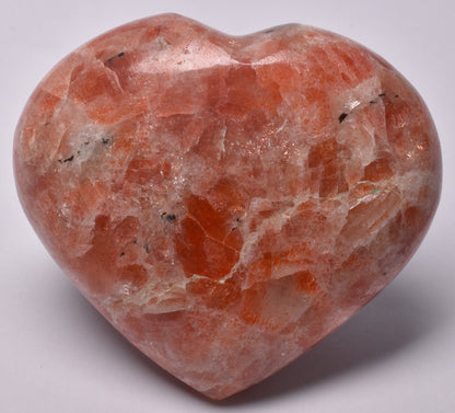 SUNSTONE POLISHED CRYSTAL HEART P647