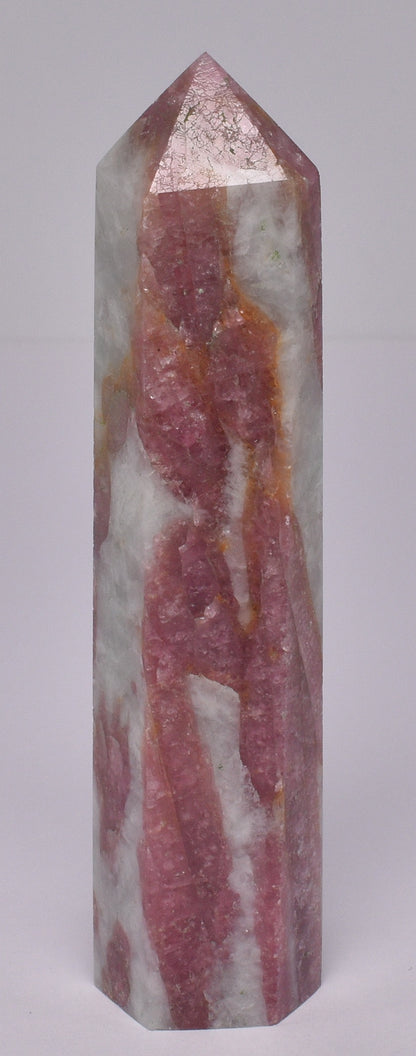 PINK TOURMALINE WITH LEPIDOLITE POINT/GENERATOR P926