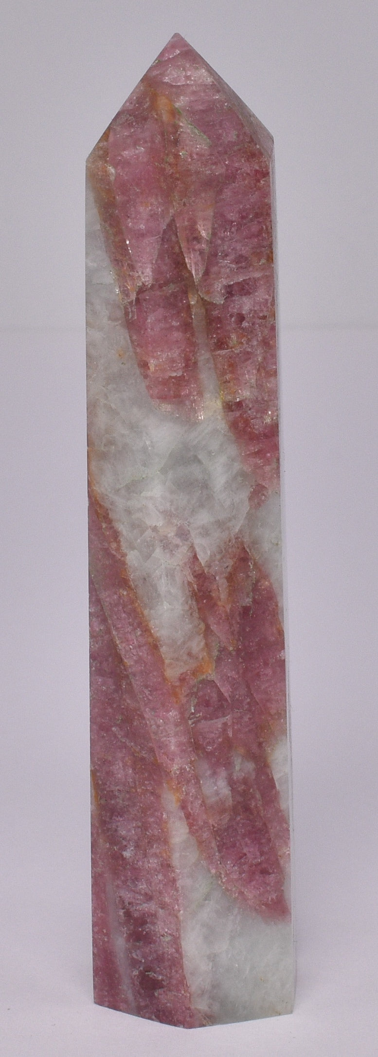 PINK TOURMALINE WITH LEPIDOLITE POINT/GENERATOR P926