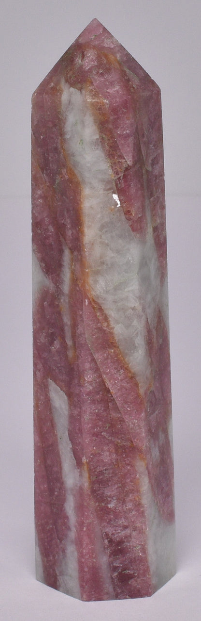 PINK TOURMALINE WITH LEPIDOLITE POINT/GENERATOR P926