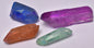 4 x DYED AURA QUARTZ CRYSTAL POINTS P962