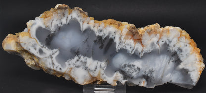 Merlinite Polished Slice, Dendritic Chalcedony, 199 grams Australia S476