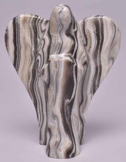 ZEBRA ARAGONITE ANGEL CARVINGS P996