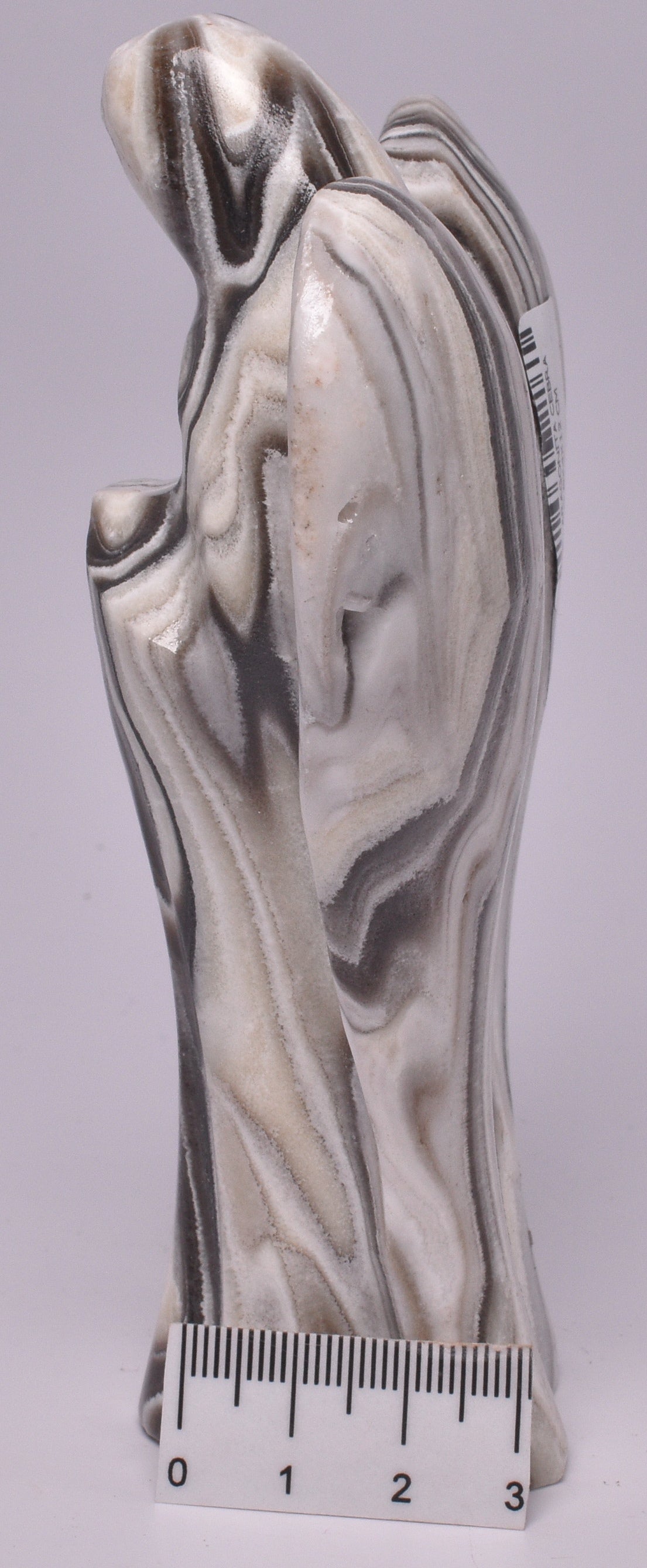 ZEBRA ARAGONITE ANGEL CARVINGS P996