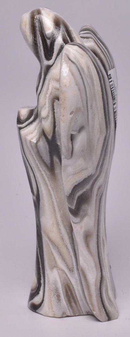 ZEBRA ARAGONITE ANGEL CARVINGS P996