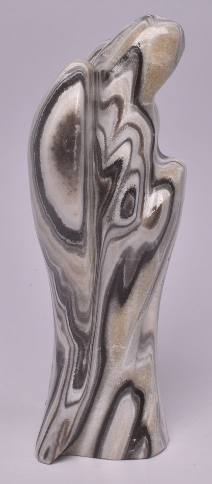 ZEBRA ARAGONITE ANGEL CARVINGS P996