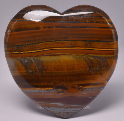 TIGER EYE CRYSTAL HEART CARVING P364