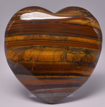 TIGER EYE CRYSTAL HEART CARVING P364