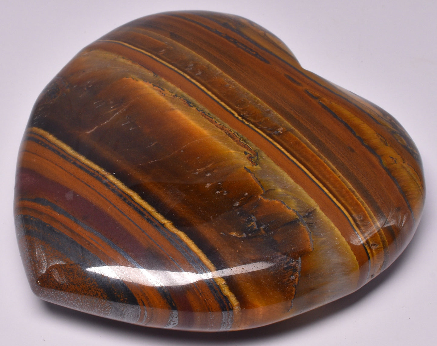 TIGER EYE CRYSTAL HEART CARVING P364