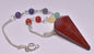 CHAKRA CRYSTAL RED JASPER PENDULUM P883