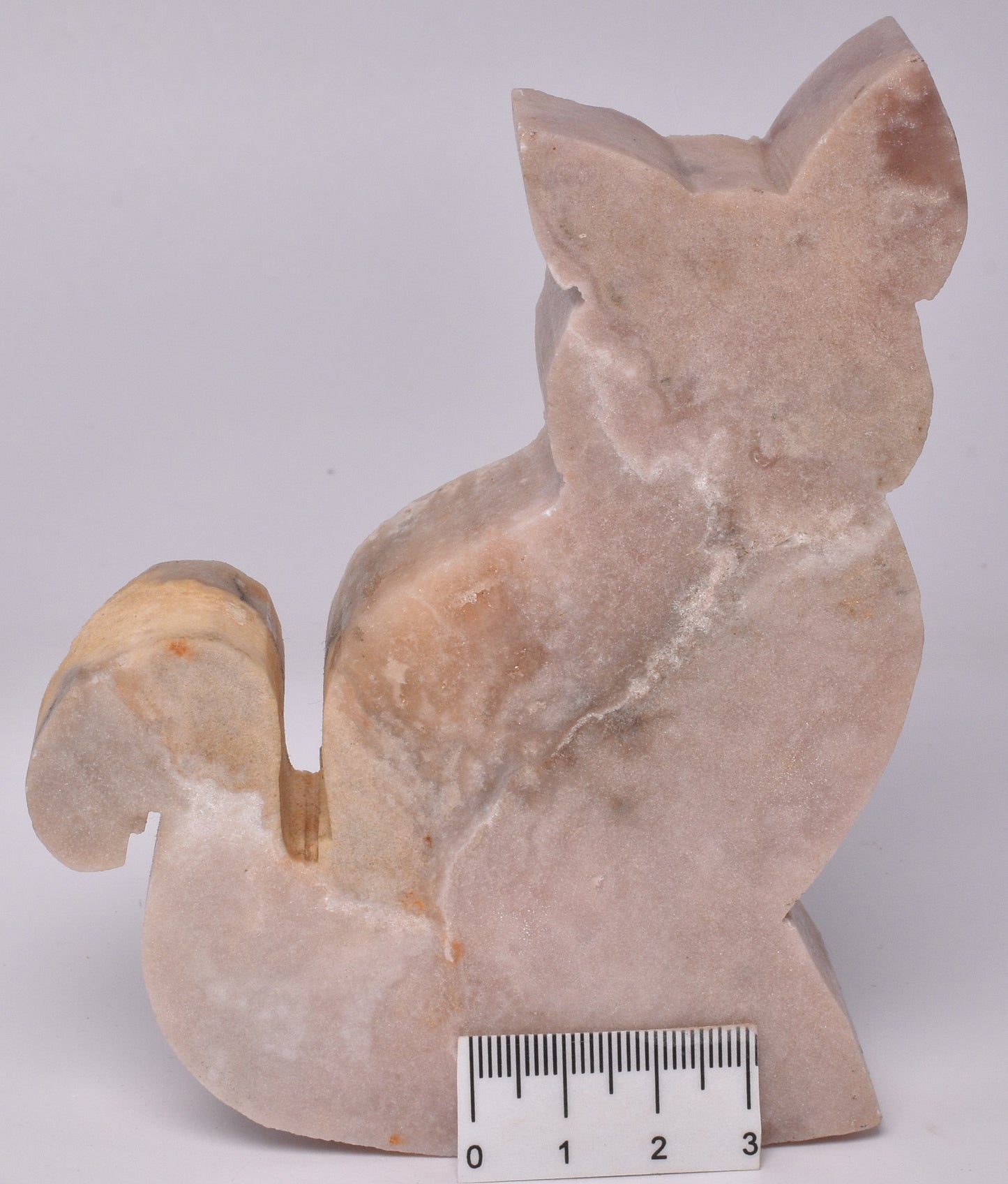 PINK AMETHYST CAT CARVING P481