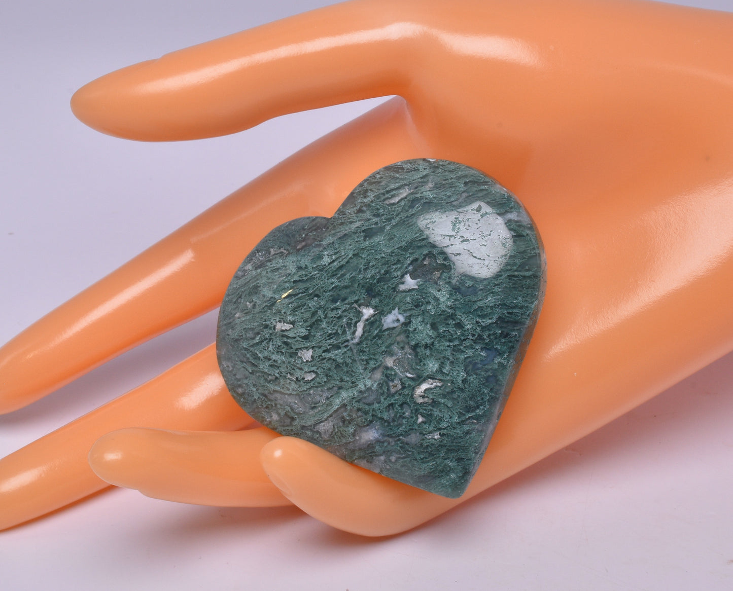 MOSS AGATE HEART P533