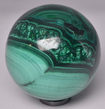 MALACHITE CRYSTAL SPHERE P585