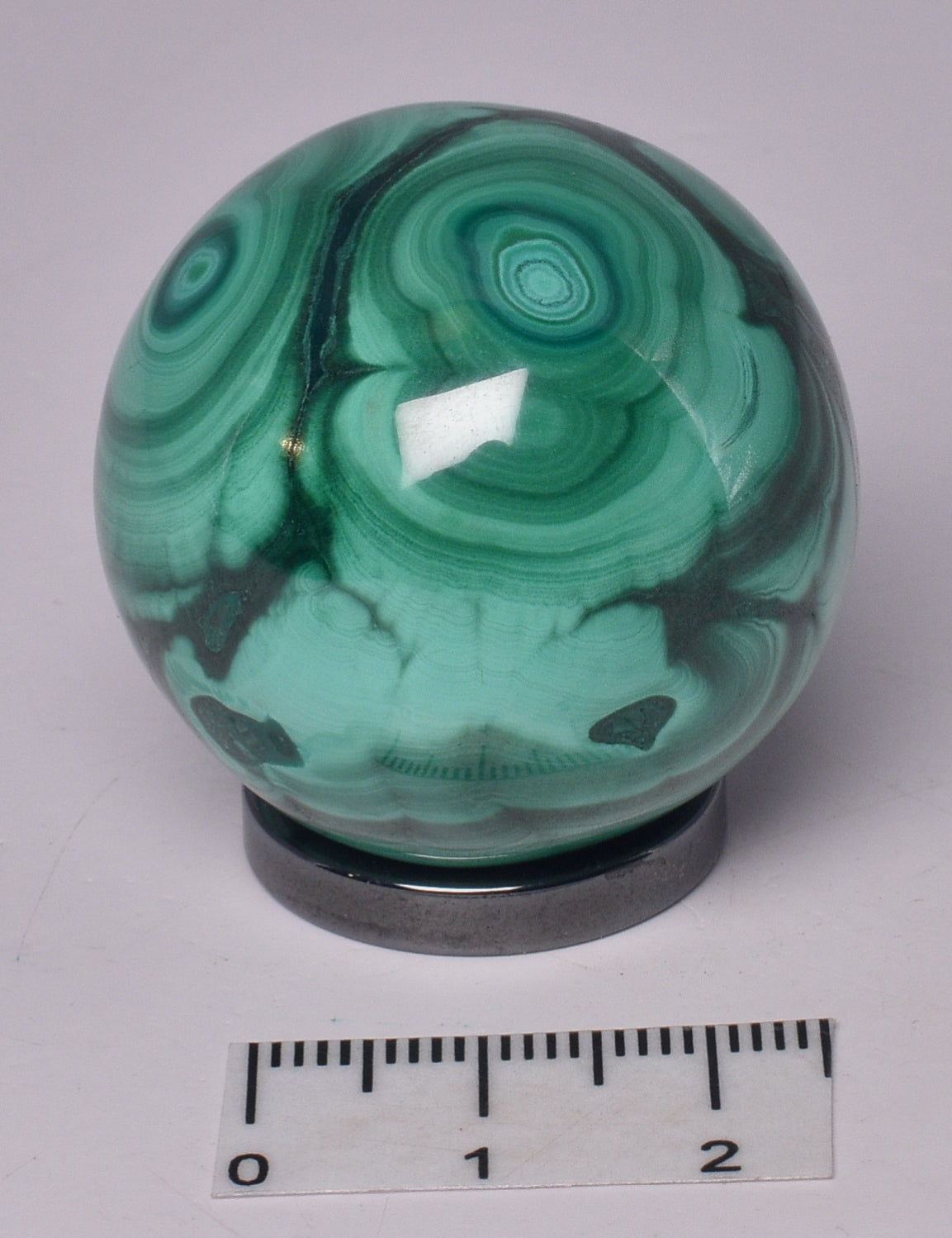 MALACHITE CRYSTAL SPHERE P586